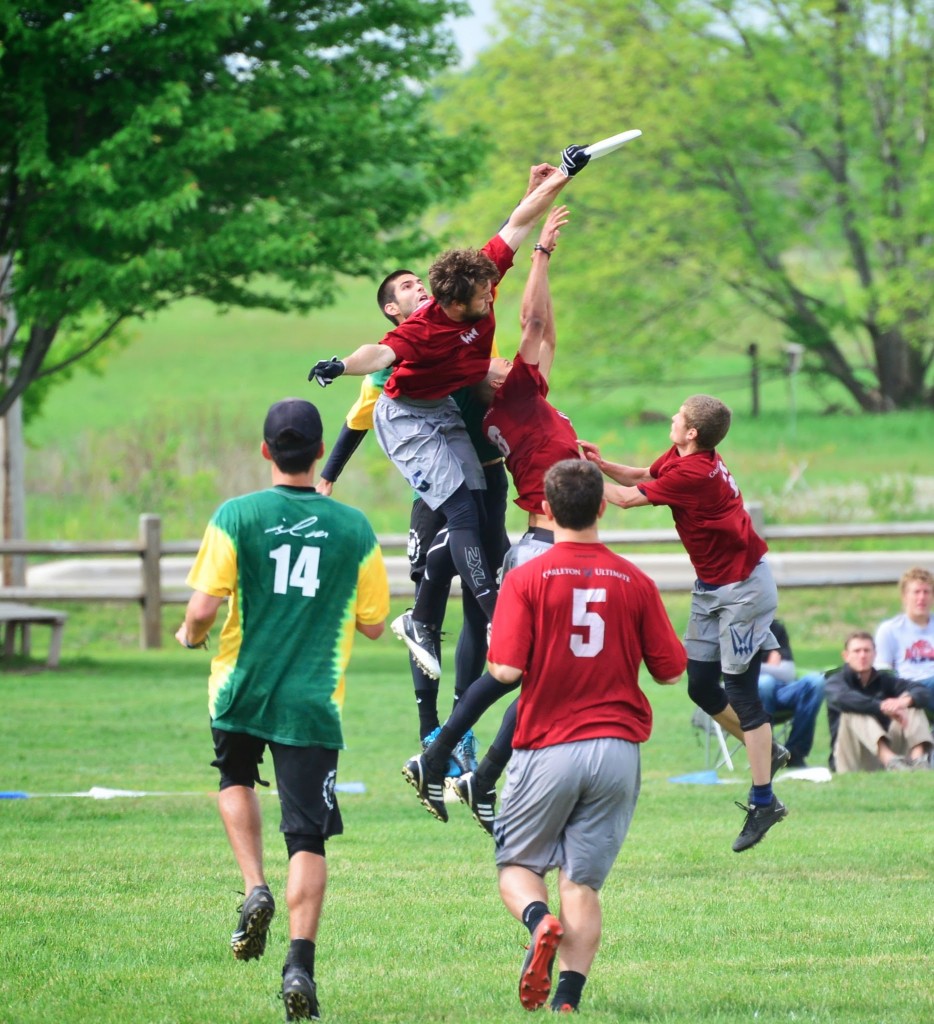 Carleton's Nick Stuart gets nasty against UNC Wilmington.