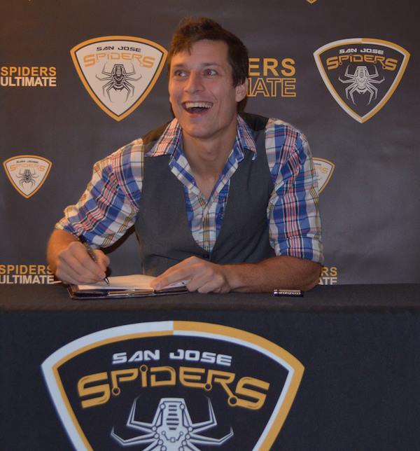 Beau Kittredge signs with the AUDL's San Jose Spiders for 2014.