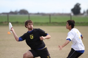 Colorado's Jimmy Mickle throws a flick at the 2014 Stanford Invite.