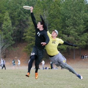 UNC's Christian Johnson makes the catch at the 2014 Queen City Tune Up.