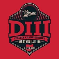 The 2014 USA Ultimate DIII College Championships logo.