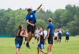 Jimmy Mickle skies a crowd at NUTC 2014.