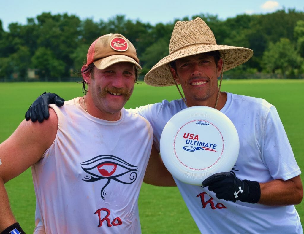 Nat Taylor (right) with Ra teammate Sam Boyarsky.