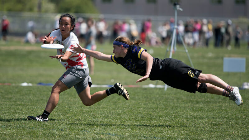 Lauren Sadler goes huge for a bid at 2015 College nationals.