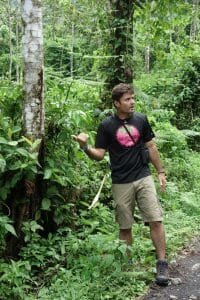 Carlos Chacon leading a rainforest tour.