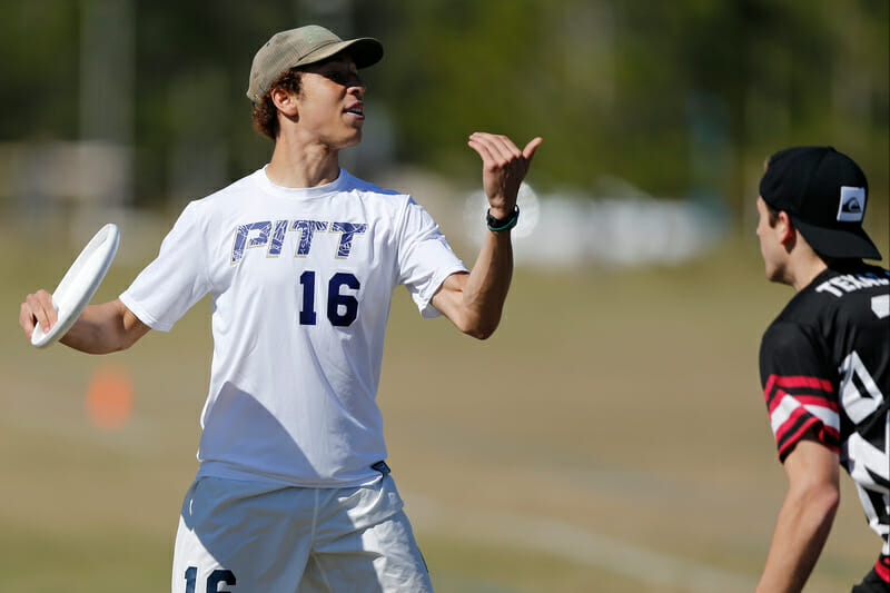 Pitt's Trent Dillon at Florida Warm Up 2016. Photo: William Brotman -- UltiPhotos.com