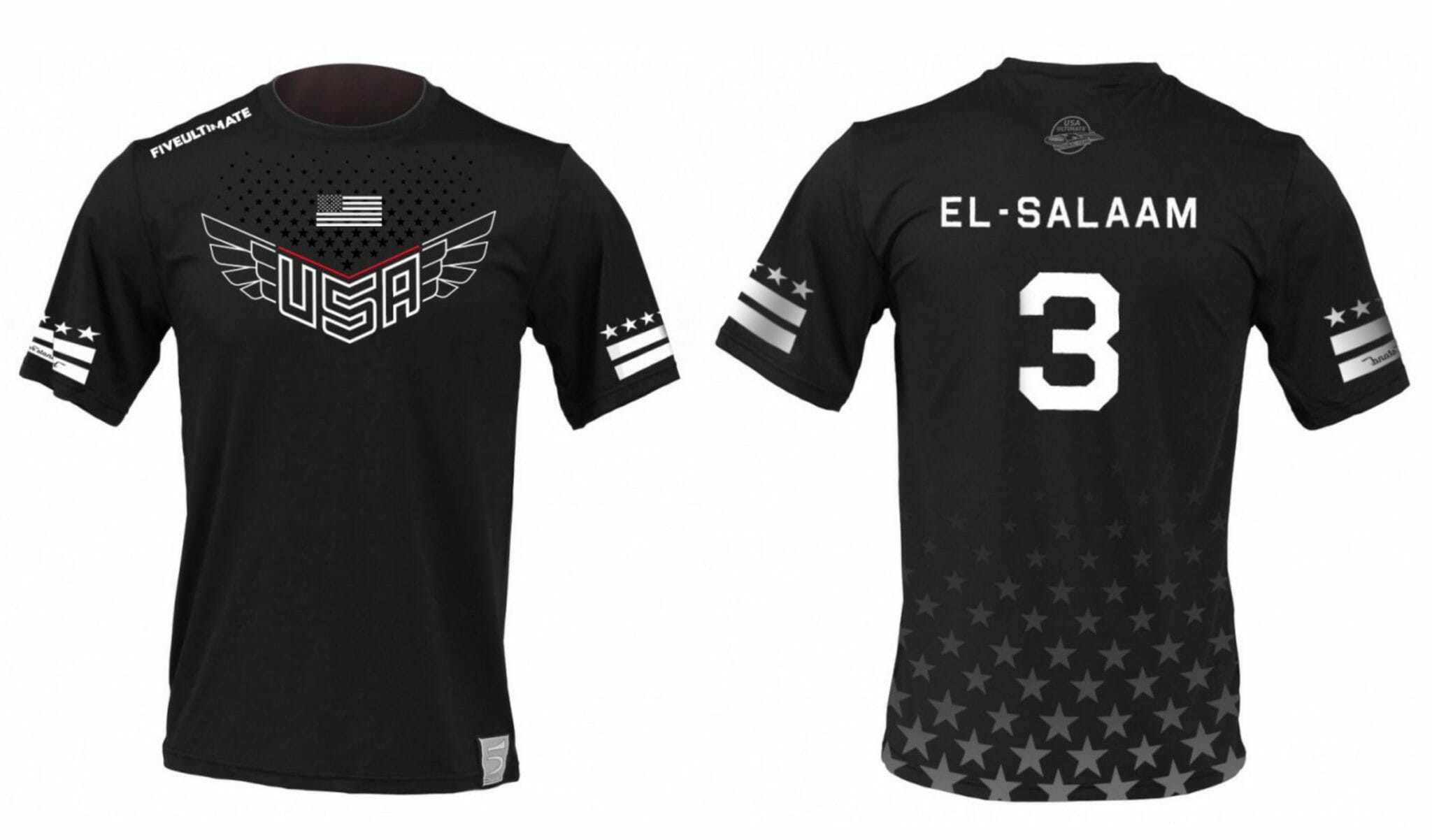 FIRST LOOK USA National Team Black Jerseys Livewire Ultiworld