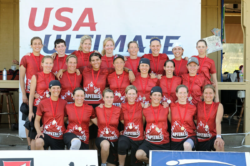 The Capitals were silver medalists at the 2010 USAU Club Championships. Photo: Kevin Leclaire -- UltiPhotos.com