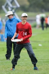 Carleton's Justin Lim threw the Regional sealing assist. Photo: Rodney Chen -- UltiPhotos.com