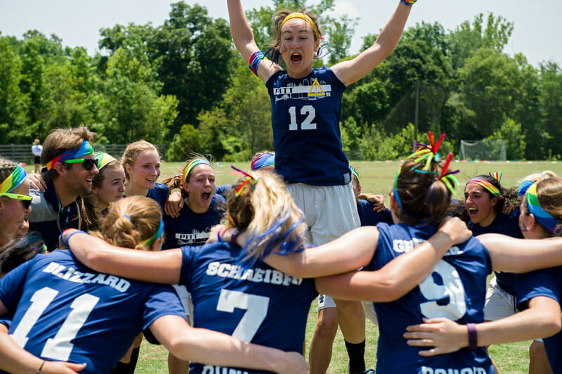 Despite good energy, Pitt could not keep up with UBC in Round 2. Photo: Kevin Lelaire -- UltiPhotos.com