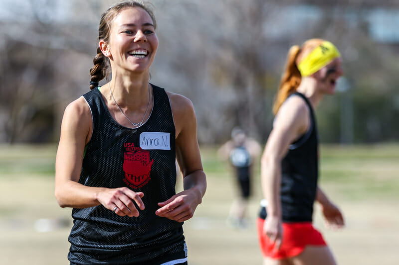 Anna Nazarov of the US Women's National Team. Photo: Alex Rentzis -- UltiPhotos.com