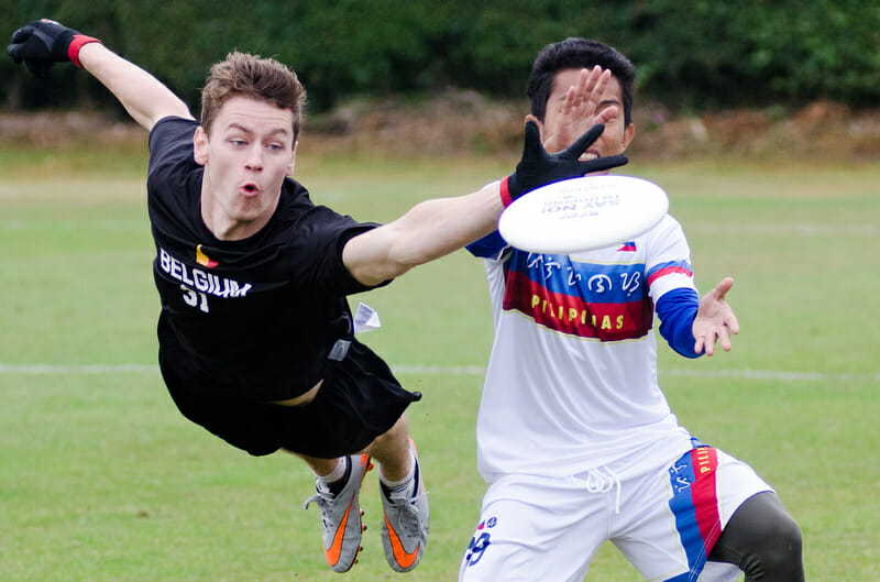 Belgium at the 2015 U23 World Championship in London. Photo: Andy Moss -- Ultiphotos.com