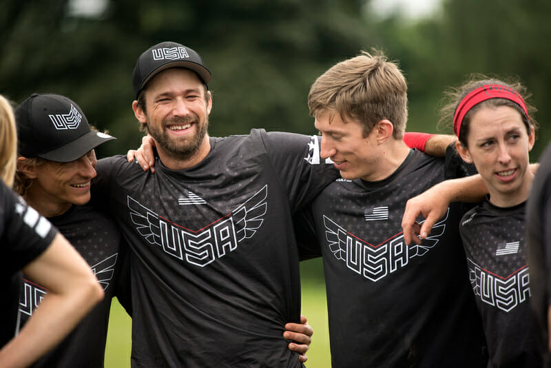 USA Mixed National Team. Photo: Jolie Lang -- UltiPhotos.com