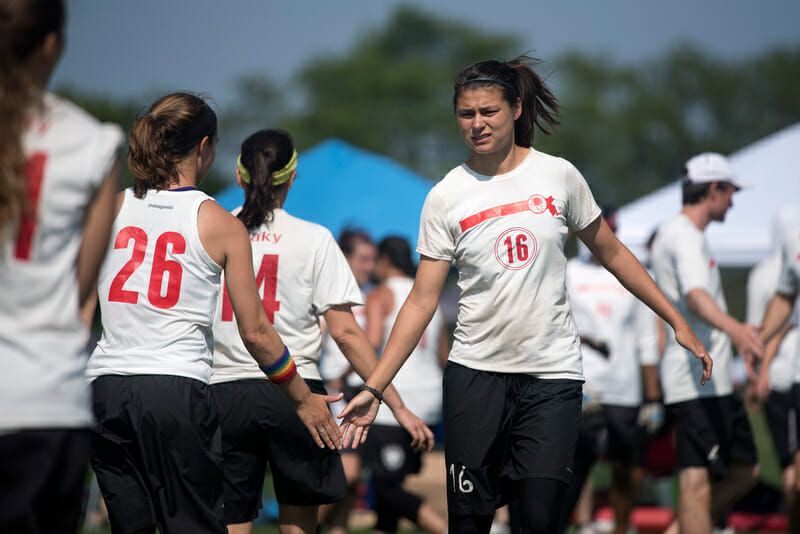 Slow White celebrates at the 2016 US Open.