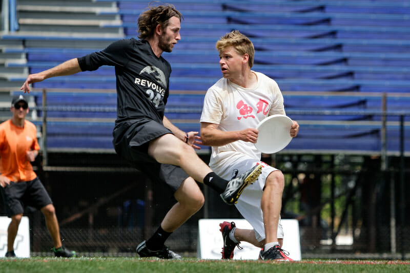 Thursday's battle between Revolver and Sockeye is perhaps the most anticipated pool play game in Rockford. Photo: Burt Granofsky -- UltiPhotos.com