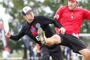 Chris Mazur put up a historic performance in the National semifinal against Mischief. Photo: Paul Rutherford -- UltiPhotos.com