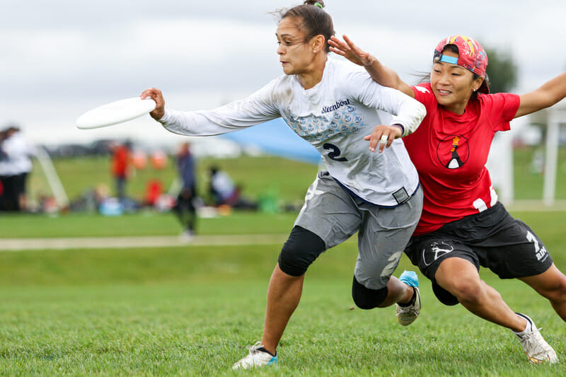 Steamboat's Nancy Haskell at the 2016 Club Championships. Photo: Paul Rutherford -- UltiPhotos.com