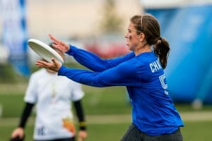 Molly Brown's Claire Chastain at the 2016 Club Championships. Photo: Taylor Nguyen -- UltiPhotos.com