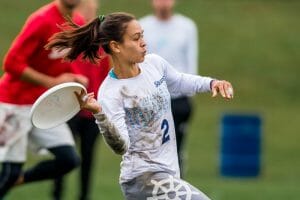 Steamboat's Nancy Haskell at the 2016 Club Championships. Photo: Taylor Nguyen -- UltiPhotos.com