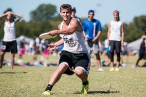 shame.'s Jak Juszak at South Central Regionals. Photo: Daniel Thai -- UltiPhotos.com