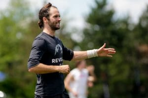 Revolver's Grant Lindsley at the 2016 US Open. Photo: Burt Granofsky -- UltiPhotos.com