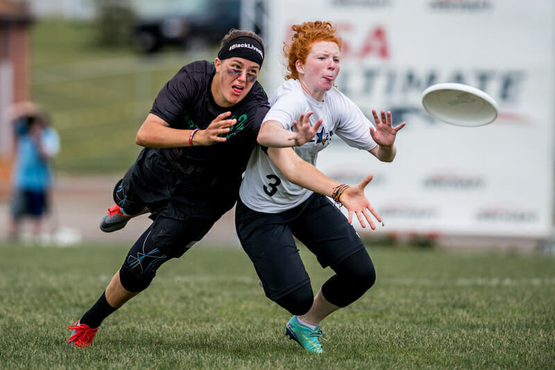 Texas's Domenica Sutherland at the 2017 College Championships.