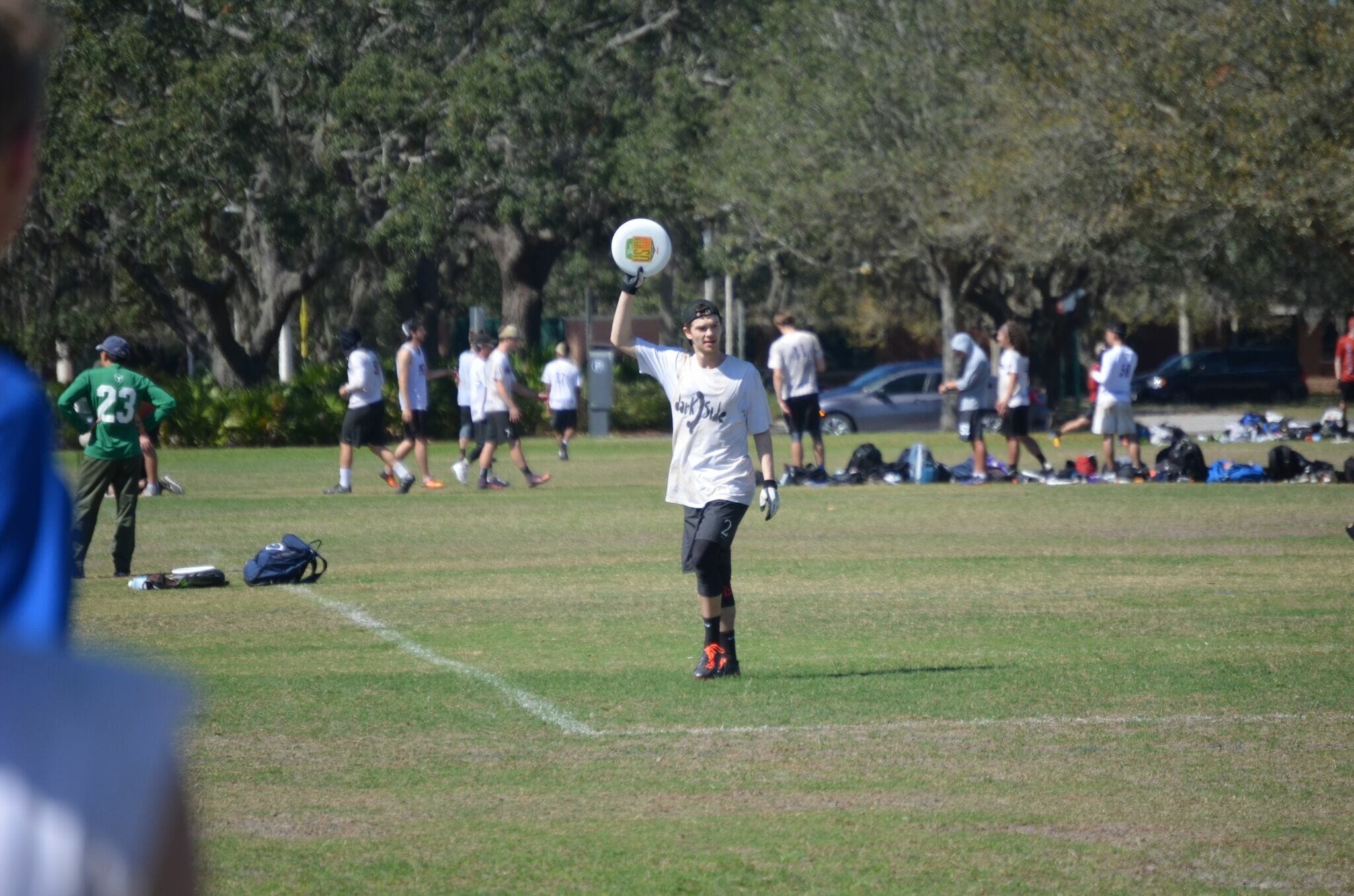 Carleton's Sol Yanuck signals he's ready to pull at the 2018 Florida Warm Up.