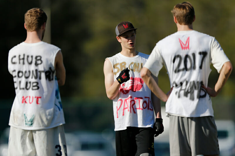 Carleton and their lovely traditional "jerseys" at Florida Warm Up 2017.