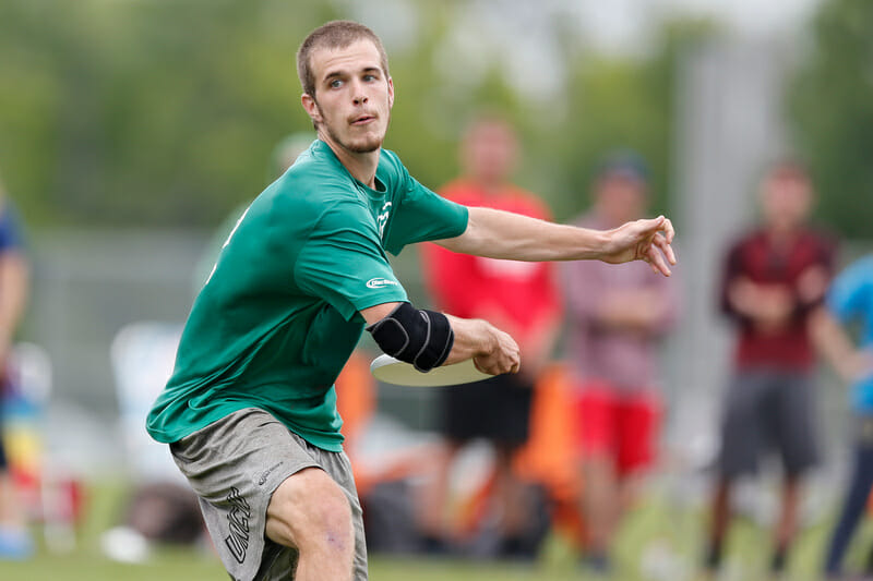 UNC Wilmington's Kevin Mateer at the 2018 D-I College Championships.