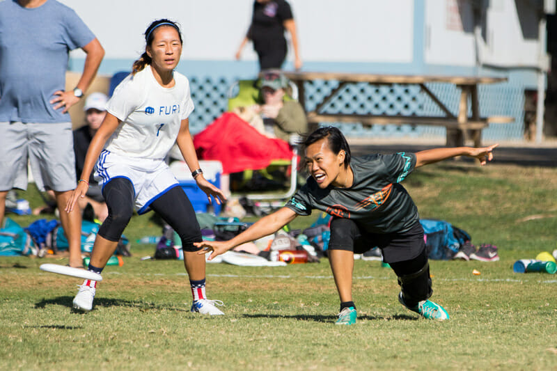 San Diego Wildfire's Lily Lin at the 2017 Southwest Regional Championships.