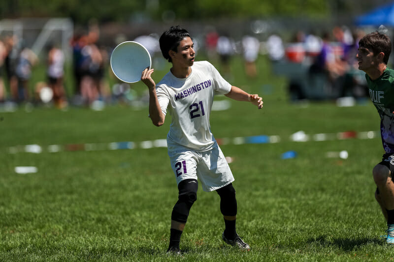 Washington's Lucas Chen at the 2018 D-I College Championships. 