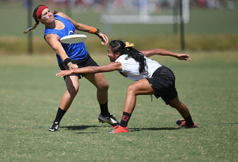 Robyn Wiseman of Madison Heist at 2017 Club Nationals.