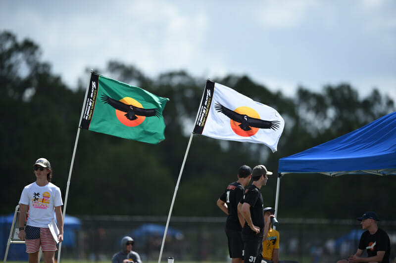 Two flags of SoCal Condors at the 2017 Club Championships.