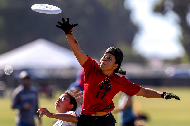 Riot legend Dominique Fontenette against Scandal at the 2018 Club National Championships. 