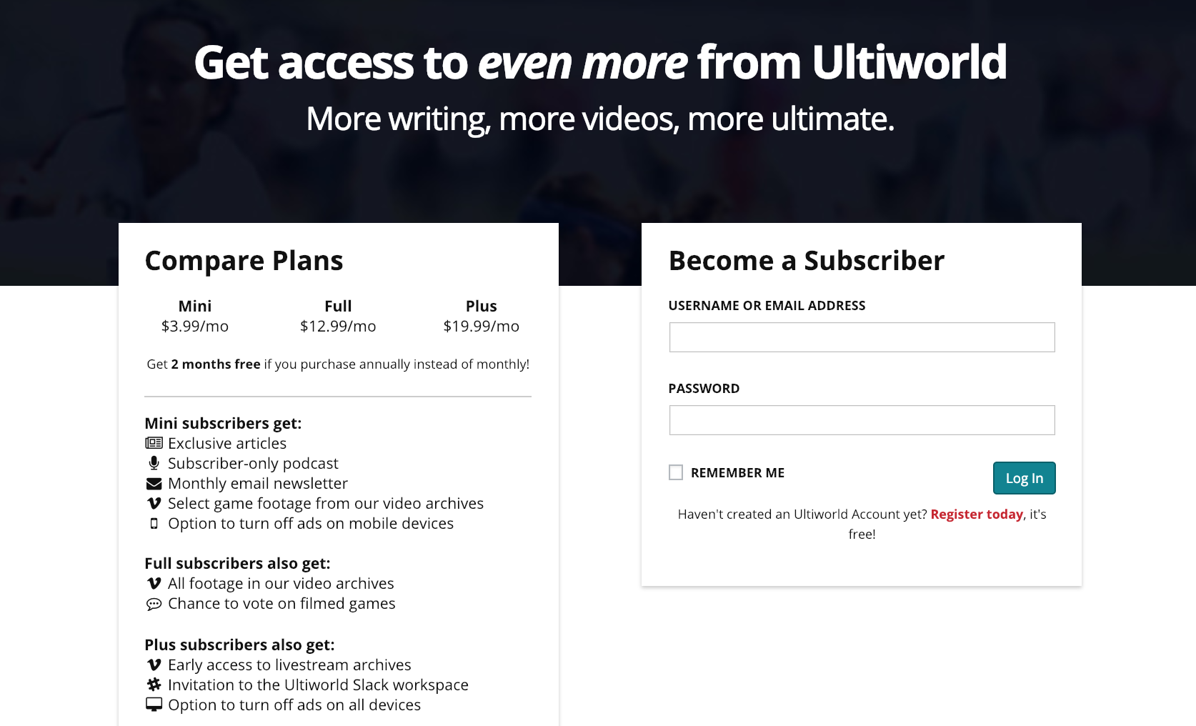 Tuesday Tips: Maximizing the Benefits of an Ultiworld Subscription -  Ultiworld