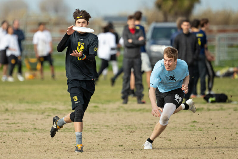 Colorado took down Wisconsin in the Centex final, a rematch of their prequarter at Stanford Invite, pictured here.