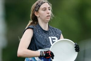 Truman State's Sarah Finley at the 2019 D-III College Championships. 