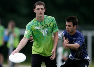 Missouri S&T's Mitchell Zimmermann at the 2019 D-III College Championships. Photo: William 'Brody' Brotman -- UltiPhotos.com