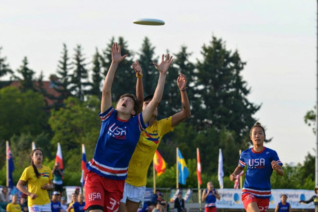 Colombia vs USA Women at U24s. Photo by Quentin Dupre La Tour.