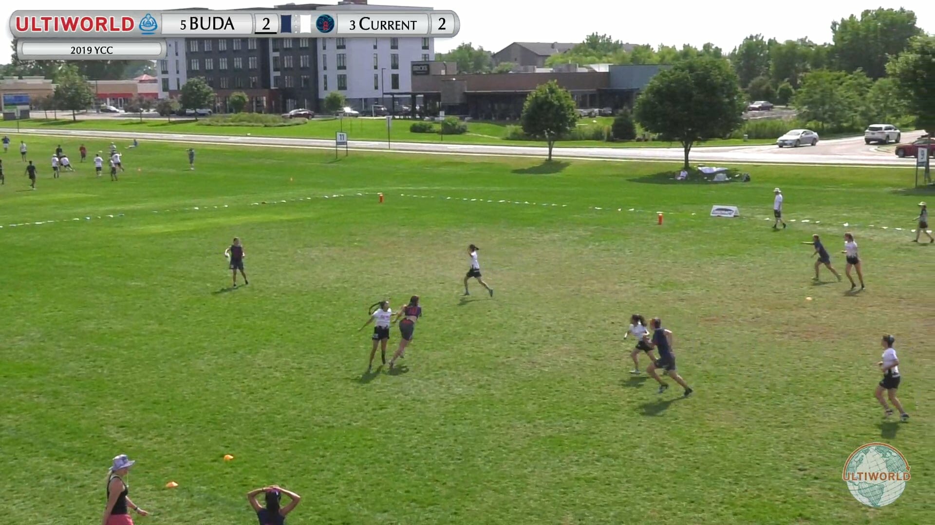 BUDA vs. Current (Girl's Quarterfinal) 2019 Youth Club Championships (U20 Girls) Ultiworld