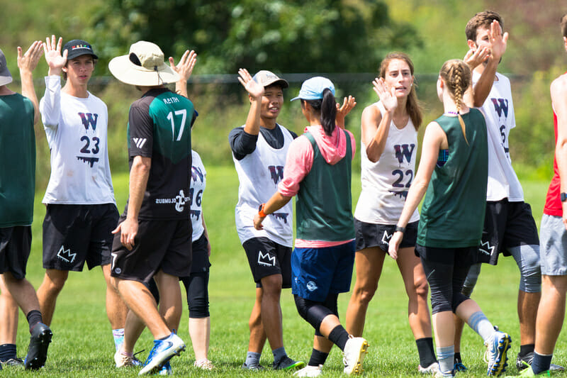 Florida Weird and Columbus Cocktails are two teams that will be in the hunt for Nationals berths from exciting regionals this weekend. Photo: Mark Olsen -- UltiPhotos.com