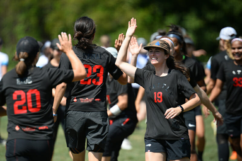 Seattle Riot at the 2019 Pro Championships. Photo: Sean Carpenter -- UltiPhotos.com