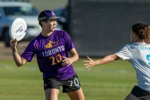 Toronto 6ixers' Lauren Kimura. Photo: Jeff Bell -- UltiPhotos.com