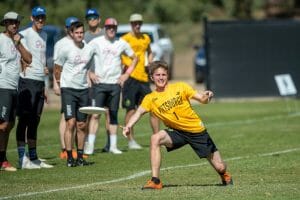 Pittsburgh Temper's Max Sheppard at the 2019 Club Championships. Photo: Rodney Chen -- UltiPhotos.com