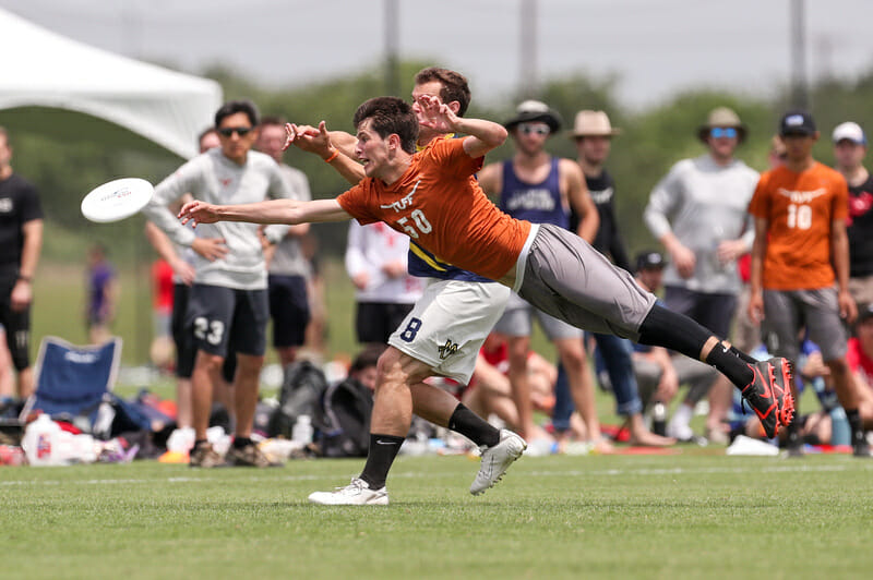 Despite being a top defender on a solid Texas squad, Matthew Armour got little support for award recognition. Photo: Paul Rutherford -- UltiPhotos.co