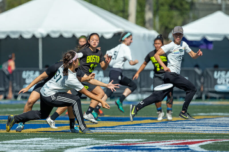 USAU Club Women's National Semifinal: San Francisco Fury vs. Boston Brute Squad