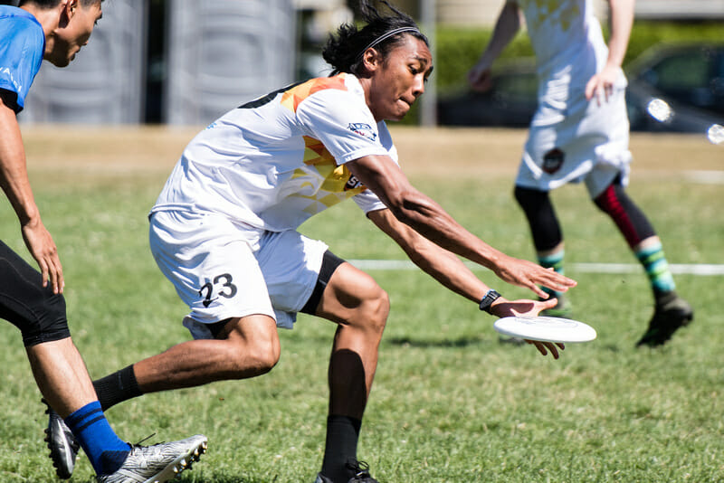 Antoine Davis is one of the big names on the move in the AUDL this season. Photo: Jeff Bell -- UltiPhotos.com