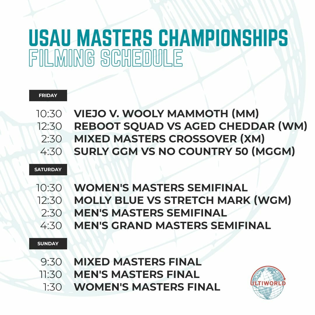 USAU Masters Championships 2021 How to Watch Ultiworld