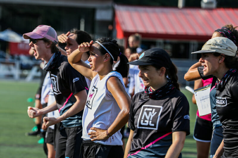 New York Gridlock at the PUL's 2019 Championship Weekend. Photo: Katie Cooper -- UltiPhotos.com