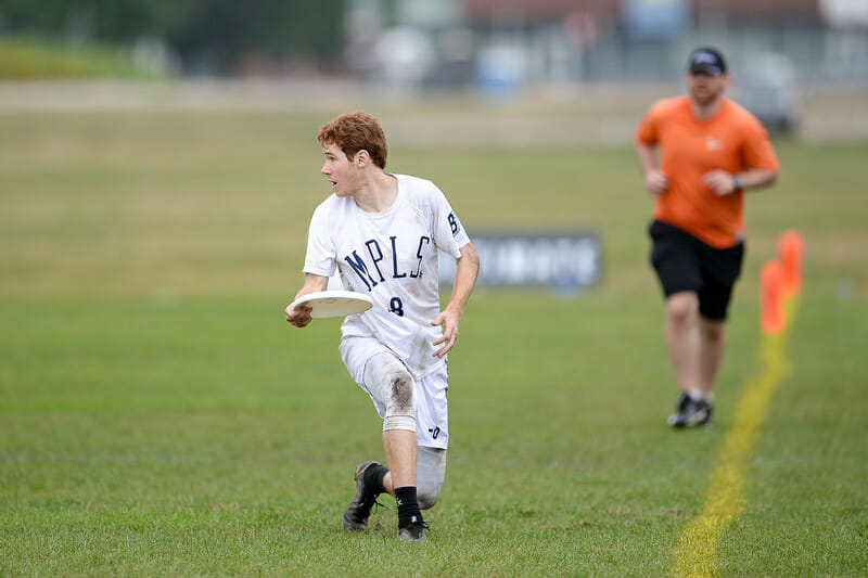 Sub Zero's Nick Vogt at the 2021 US Open hosted by USA Ultimate frisbee.